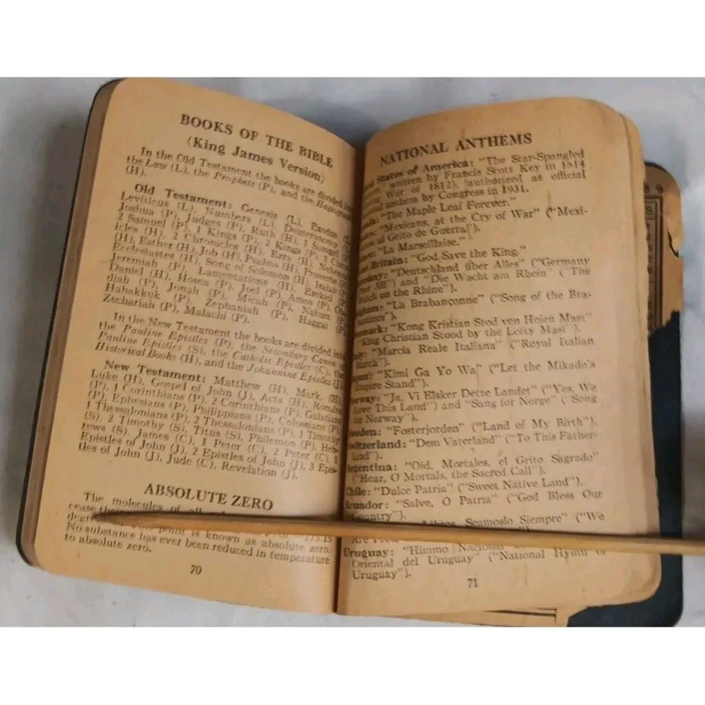 Vtg 1938 Whitman's Answer Book Thousand Fact Reference Daily Memo Diary READ‎